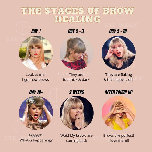 Eyebrow Tattoo Healing Stages | FREE Social Media ArtworkEyebrow Tattoo Healing Stages | FREE Social Media Artwork Taylor Swift