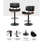 Medusa Bar Stool Wooden PU Leather