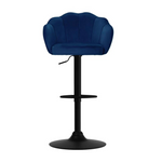 Fames Swivel Gas Lift Velvet Bar Stool