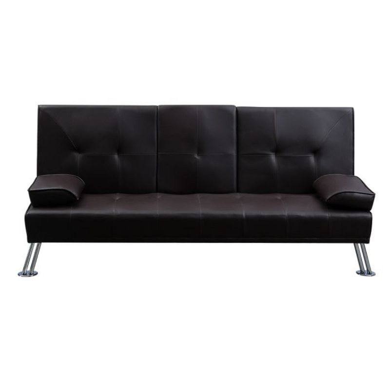      Adjustable-Leather-Sofa-Bed-with-3-Seater-Cup-Holder-1