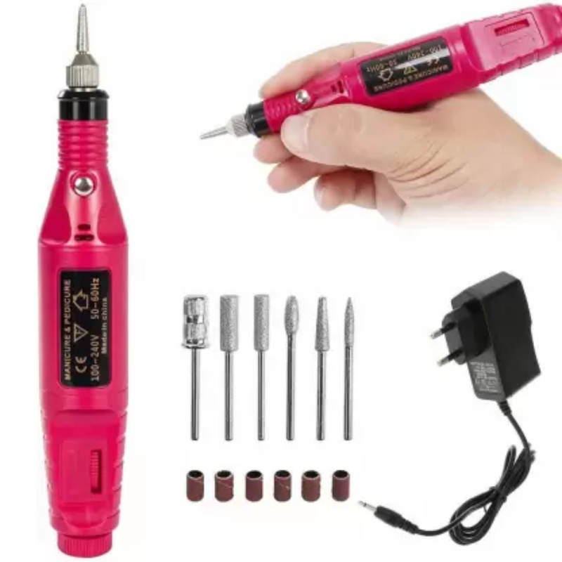 Electric-Nail-Drill-Bits-Tool-Set-Red-1