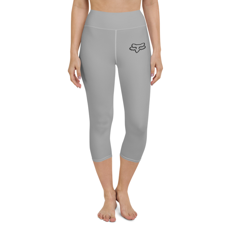Fox-Yoga-Capri-Leggings-Grey-6