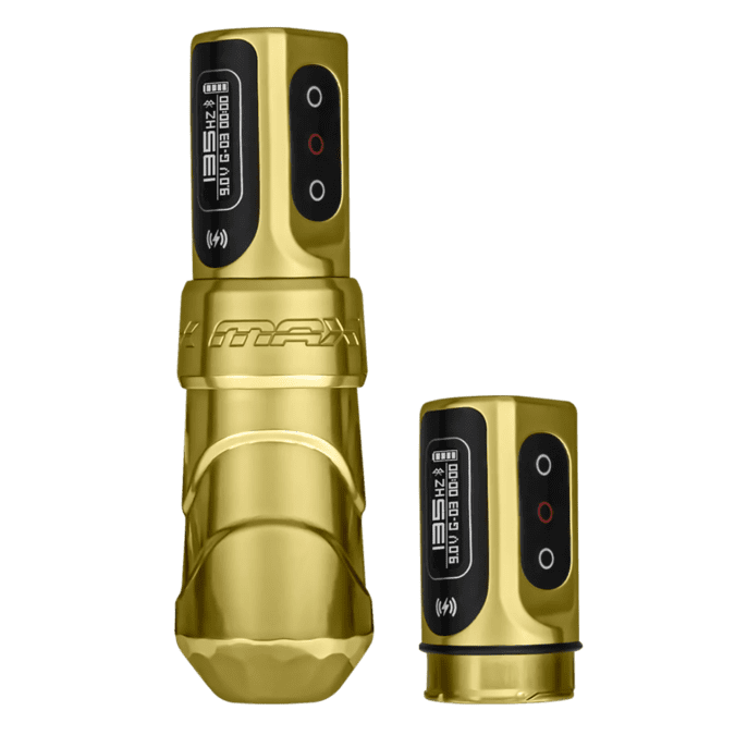 Hope vs Cancer FLUX MAX GOLD Wireless Tattoo Machine with 2 Powerbolts II