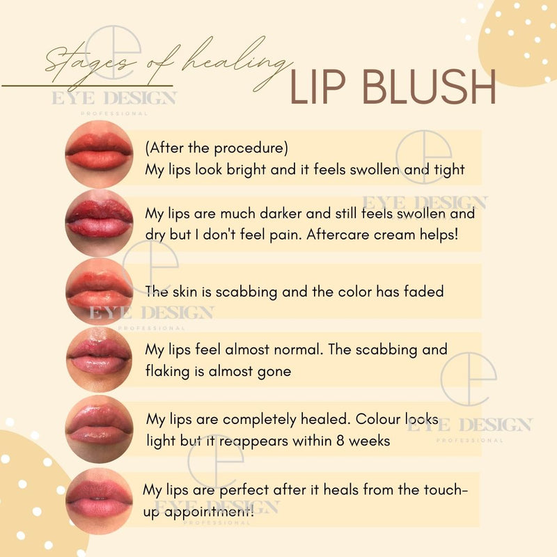 Lip Blush Healing Stages 2