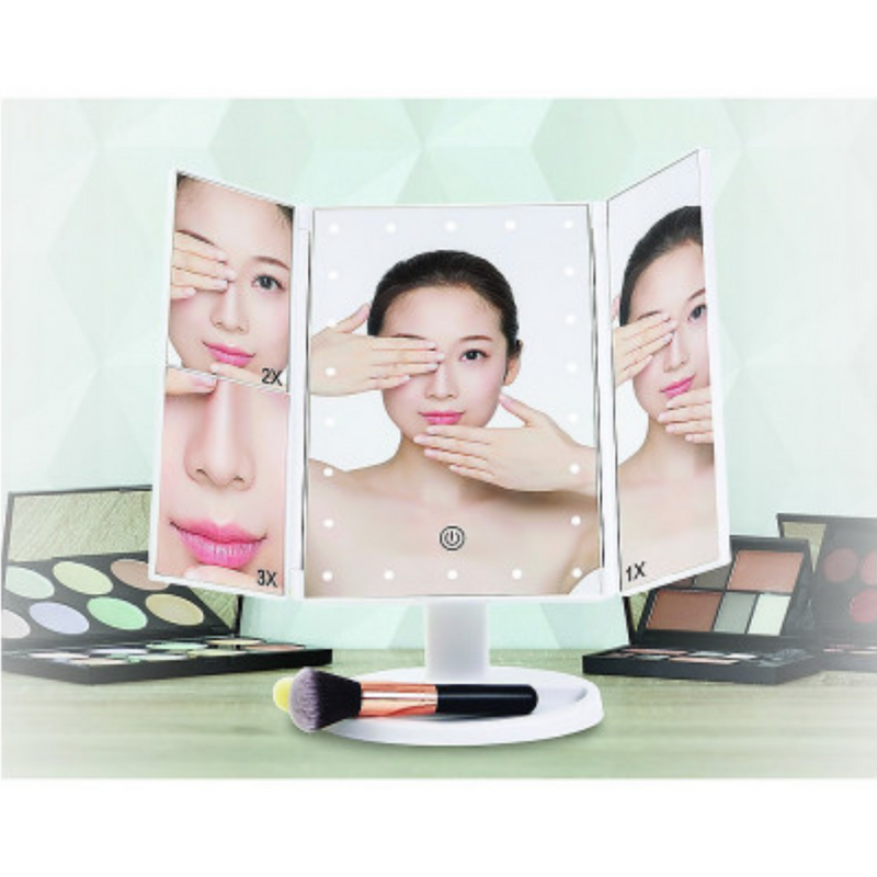 Magnifying-Tri-Fold-Touch-Mirror-With-LED-Light-8