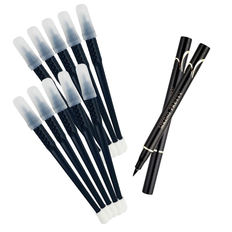 Disposable 18U Microblading Hand Tools (10pcs) & Black Waterproof Eyeliner