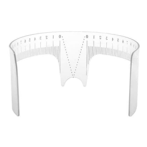 Reusable Brow Mapping Ruler w/ Nose Support