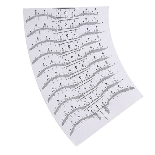 Large Disposable Eyebrow Ruler Sticker