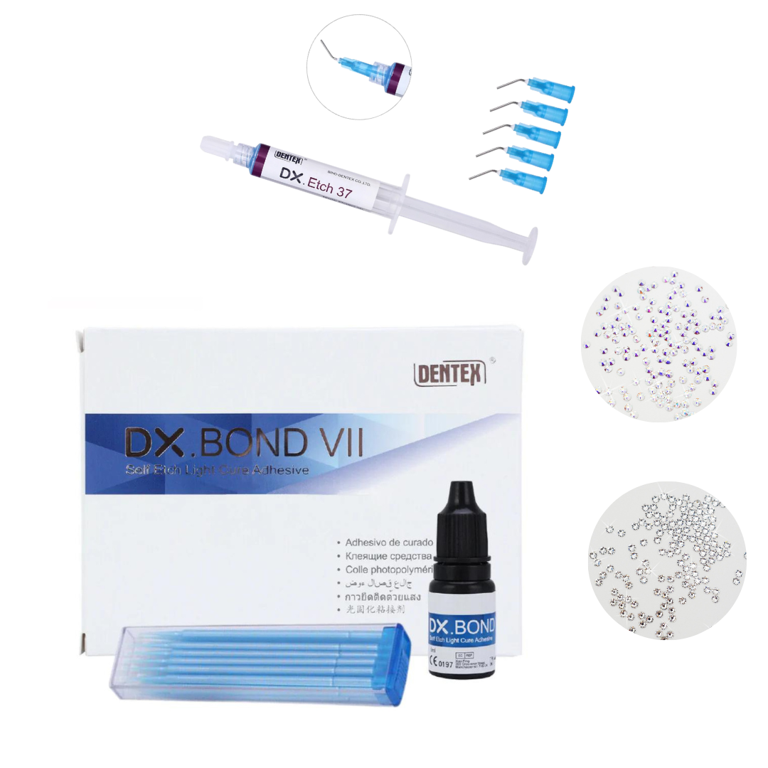 Tooth Gem Glue,Tooth Decoration Glue - Solidified Tooth Water Drill UV  Light Hardening - Fashionable Smile 7mL Bottle Purple