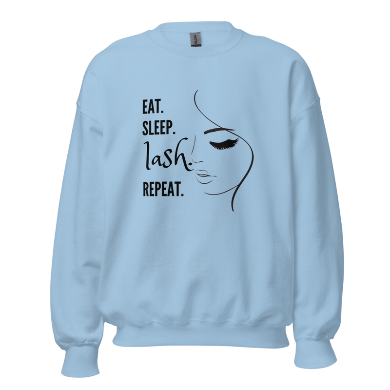 Eat Sleep Lash Repeat Unisex Sweatshirt